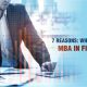 7 Benefits to Consider MBA in Finance